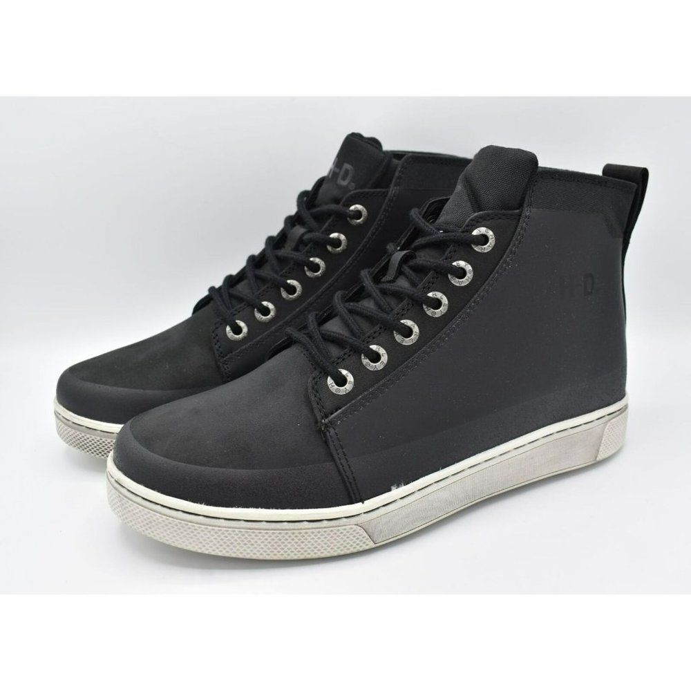 Harley Davidson‎ Merton Leather Boots Mens 11.5 Black New Biker Shoes NWB